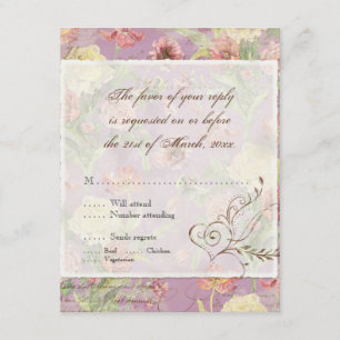 Cartons Réponse Les Fleurs Peony Rose Tulip Floral Flowers Mariage