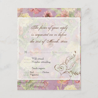 Cartons Réponse Les Fleurs Peony Rose Tulip Floral Flowers Mariage