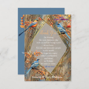 Cartons Réponse Les grands arbres, les feuilles d'automne et les b