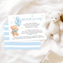 Livre Ourson Arc Bleu Ballons Pour Baby Shower