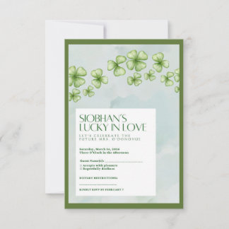 Cartons Réponse Lucky in Love Bridal Shower Response Card