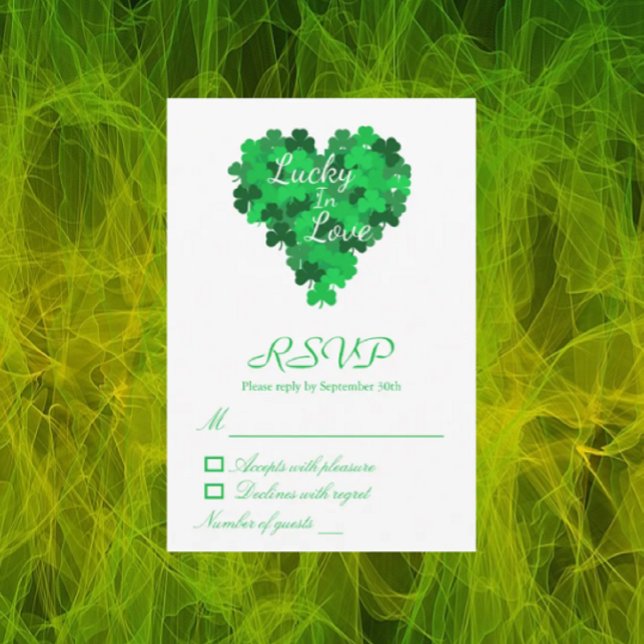 Cartons Réponse Lucky In Love Mariage (Créateur téléchargé)