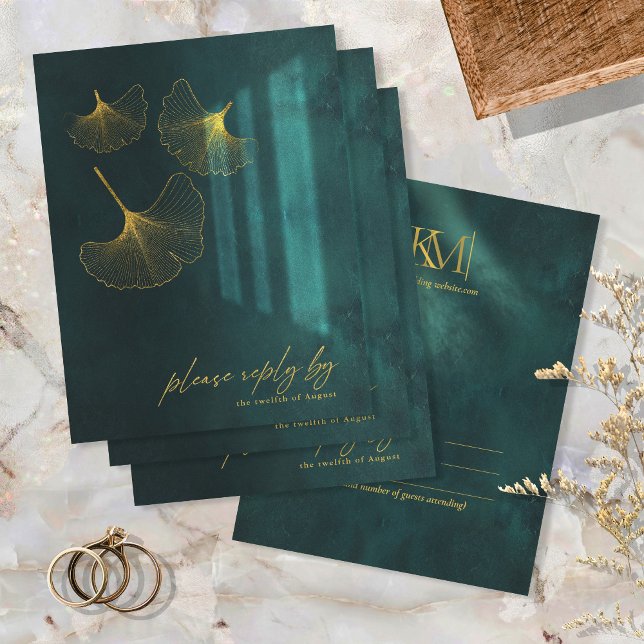 Cartons Réponse Lumière de la Lune Mariage Emerald Green ID881 (Créateur téléchargé)