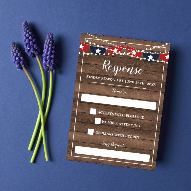 Cartons Réponse Lumière Patriotique Cadre Juillet Quatrième Banniè (Créateur téléchargé)