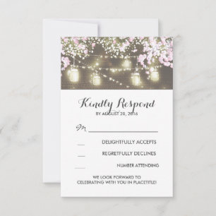 Cartons Réponse lumières guirlandes pots en verre toile de jute ca