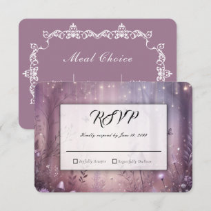 Cartons Réponse Lumières Magiques de Fée à la Lavande pour Mariage