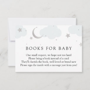 Cartons Réponse Lune et Stars Livres en argent pour Baby insert ca