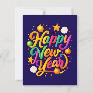 Cartons Réponse Luxury New Year