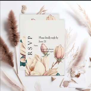 Cartons Réponse Magnolia rose