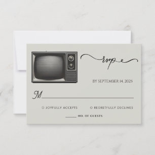 Cartons Réponse Mail Vintage Pays Vieux Retro Mariage de journal