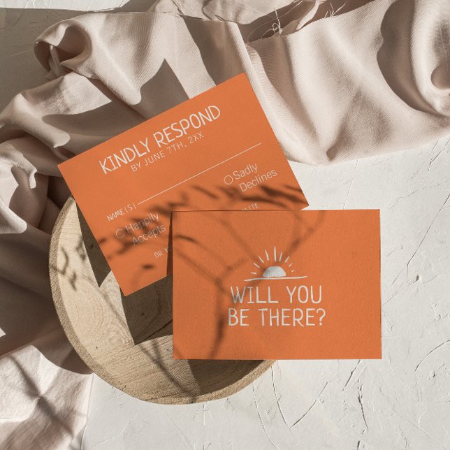 Cartons Réponse Main moderne tiré Western Desert Mariage unique (Créateur téléchargé)