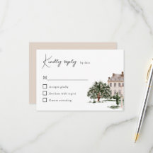 Maison de maître anglaise mariage aquarelle classi