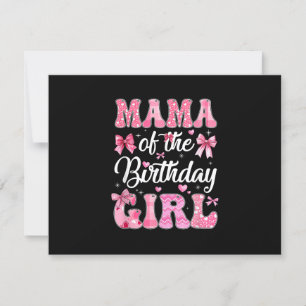 Cartons Réponse Maman De La Fille Anniversaire Famille Rose Coquet