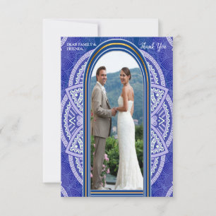 Cartons Réponse Mandalas en néerlandais mixte Blue Thankyou