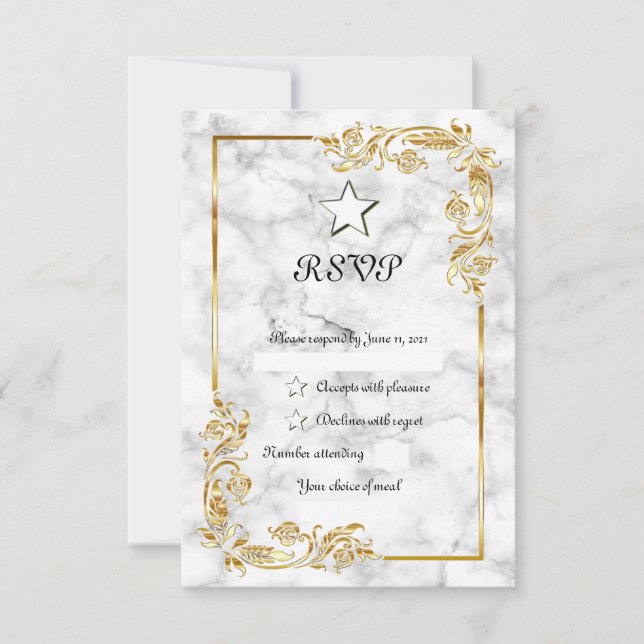 Cartons Réponse Marbre (Devant)