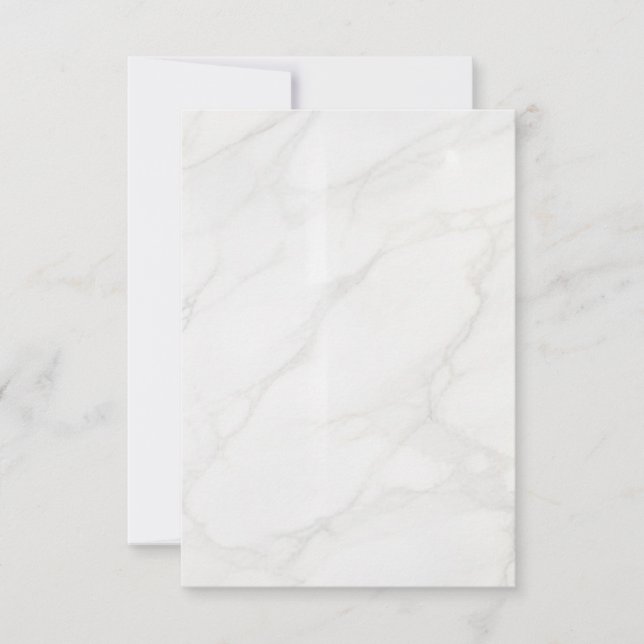 Cartons Réponse Marbre Blanc (Devant)
