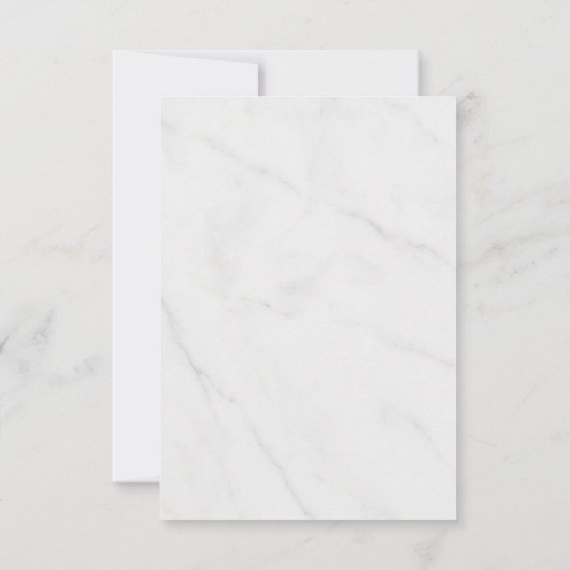 Cartons Réponse Marbre blanc  (Dos)