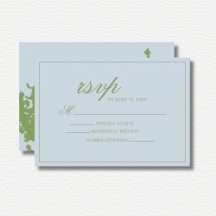 Mariage à l'aquarelle florale verte bleue
