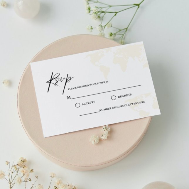 Cartons Réponse Mariage à thème Destination Voyage (Créateur téléchargé)