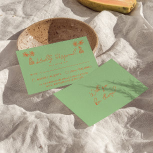 Cartons Réponse Mariage amusant couleur couleur couleur rétro main