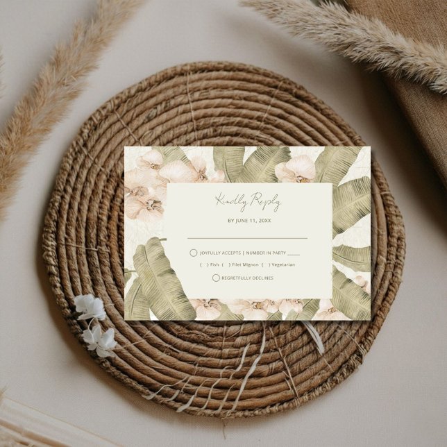 Cartons Réponse Mariage au Jardin Botanique (Créateur téléchargé)