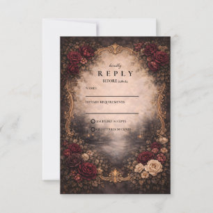 Cartons Réponse Mariage baroque européen antique