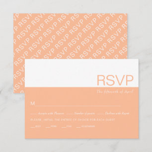 Cartons Réponse Mariage blanc et blanc colorblock