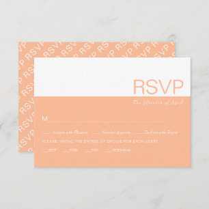 Cartons Réponse Mariage blanc et blanc colorblock