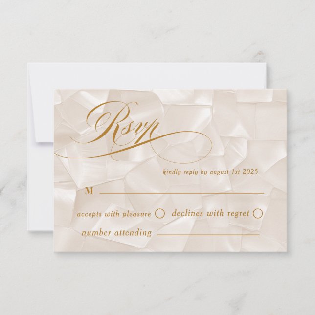 Cartons Réponse Mariage Bohème Chic Calligraphié (Devant)