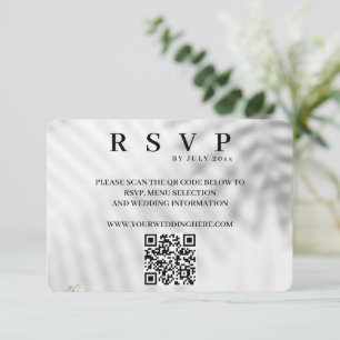 Cartons Réponse Mariage Botanique Minimaliste Élégant