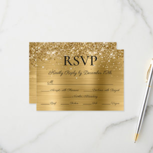 Cartons Réponse Mariage Calligraphie Élégante Feuille de Papier Al