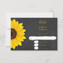 mariage campagnard rustique tournesol chalkboard R