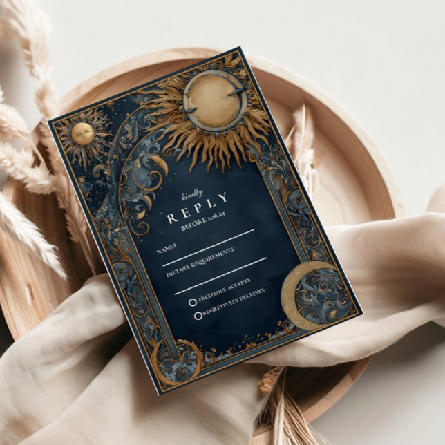 Cartons Réponse Mariage céleste sous le soleil de minuit (Créateur téléchargé)