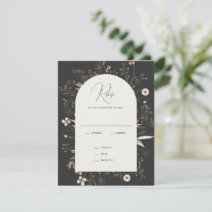 Cartons Réponse Mariage Champêtre Bohème sous une Arche