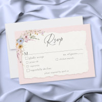 Mariage Champêtre Fleurs Sauvages Rose Pâle Romant