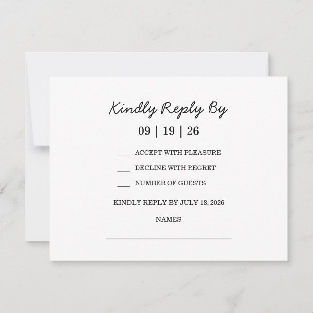 Cartons Réponse Mariage Citron Méditerranéen (Devant)