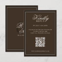 Mariage Classique Brun Foncé Vieille Fortune