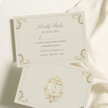 Mariage Crème Or Baroque Vintage