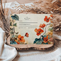 Mariage d'automne à fleurs traînantes