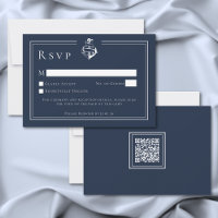 Mariage de bord de mer minimaliste bleu blanc ancr