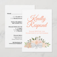 Mariage de bouquet floral de pêche de corail rusti