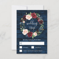Mariage de couronnes bleu marine bleu bordeaux ble