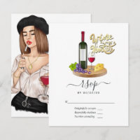 Mariage de dégustation de vin de fille française