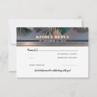 Mariage de destination coucher de soleil sur la pl