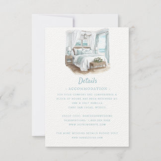 Cartons Réponse Mariage de destination plage | Détails