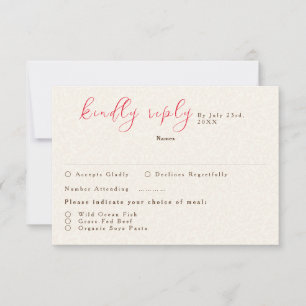 Cartons Réponse Mariage de fleurs de prés pourpre jaune moutarde d