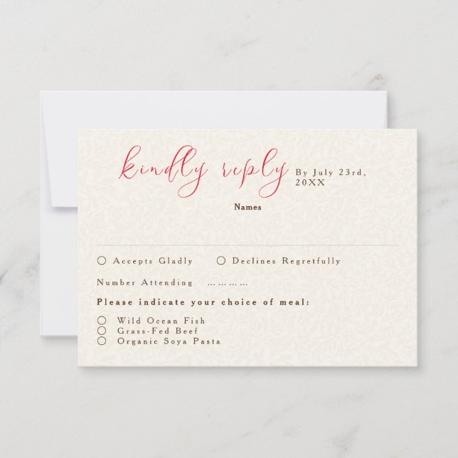 Cartons Réponse Mariage de fleurs de prés pourpre jaune moutarde d (Devant)