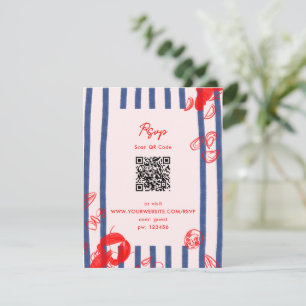 Cartons Réponse Mariage de la côte Est du Maine Lobster Oysters