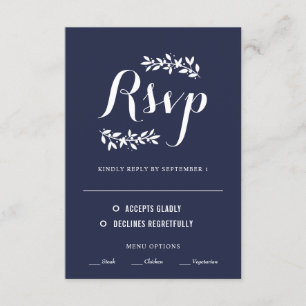 Cartons Réponse Mariage de la marine et de la couronne Vintage bla