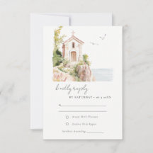Mariage de l'Église catholique de l'aquarelle côti